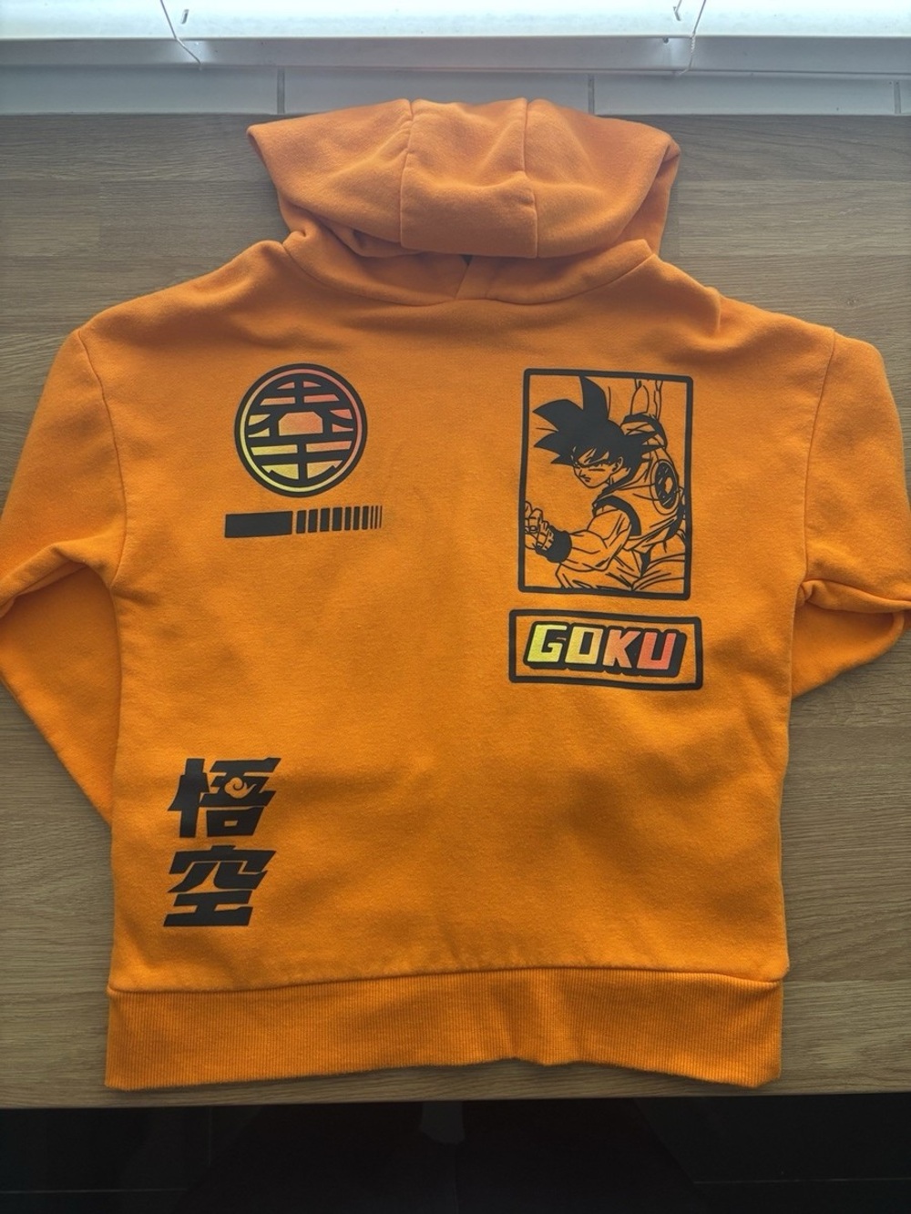 Bioworld Orange Goku Graphic Kids Hoodie